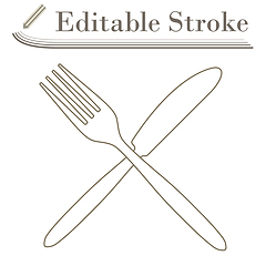 Image showing Fork And Knife Icon