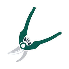 Image showing Garden Scissors Icon