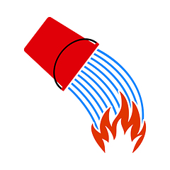 Image showing Fire Bucket Icon
