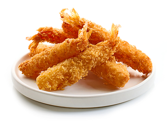 Image showing breaded Torpedo shrimps