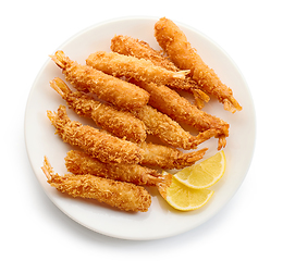 Image showing breaded Torpedo shrimps