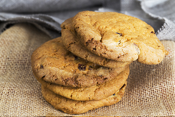 Image showing pile delicious homemade cookies