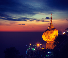 Image showing Golden Rock - Kyaiktiyo Pagoda, Myanmar