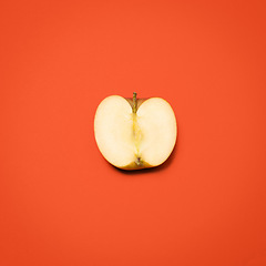 Image showing Fuel your body in the best way. a red apple against an empty studio background.