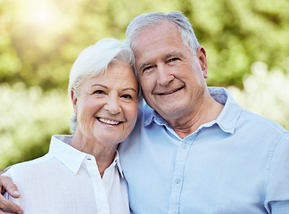 Image showing Shes the very best part of my life. an affectionate senior couple spending time outdoors.