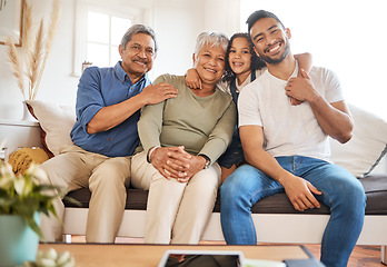 Image showing We appreciate every visit. a family spending time together at home.