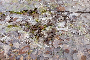 Image showing broken fragmented ice