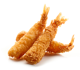 Image showing breaded Torpedo shrimps