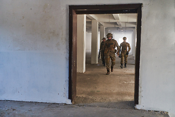 Image showing Soldier squad team portrait in urban environment