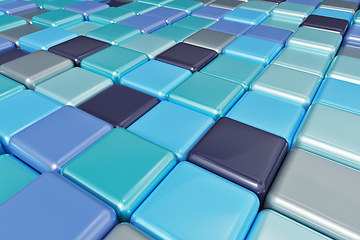 Image showing Abstract background of multicolored colorful cubes