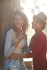 Image showing I never loved this much. a young couple spending the day outdoors on a sunny day.