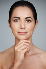 Image showing Confident in her beauty. a beautiful mature woman in the studio.