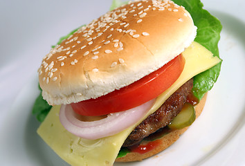 Image showing juicy burger