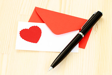 Image showing love letter