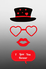 Image showing I love You Forever Romantic Valentines Day Concept  