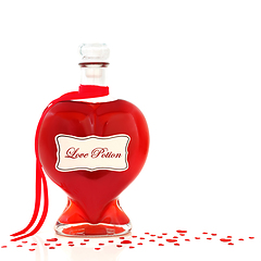 Image showing Heart Shaped Love Potion Bottle for Valentines