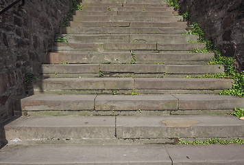 Image showing Stone stairway steps