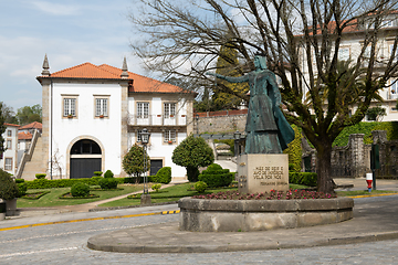 Image showing City council square in Ponte de Lima, Portugal