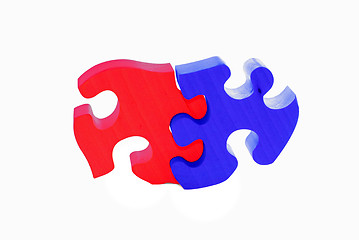 Image showing painted wooden puzzle