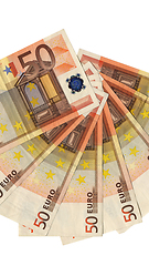 Image showing Euros - vertical