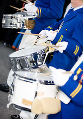 Image showing Marching Drummers