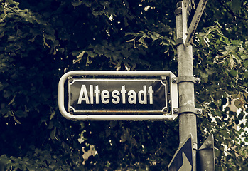 Image showing Vintage looking Altestadt picture