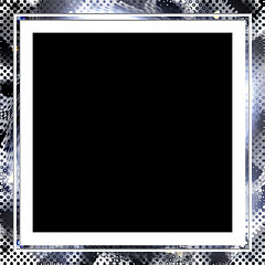 Image showing Silver Halftone frame