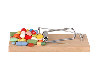 Image showing Mousetrap and Pills