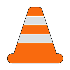 Image showing Icon Of Traffic Cone