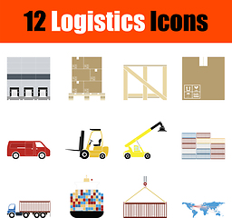 Image showing Logistics Icon Set