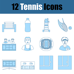 Image showing Tennis Icon Set