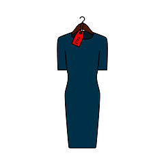 Image showing Dress On Hanger With Sale Tag Icon