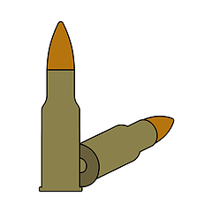 Image showing Icon Of Rifle Ammo