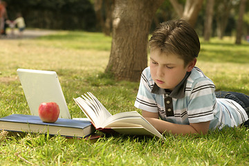 Image showing Relaxing in the park