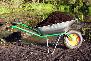 Image showing wheelbarrow