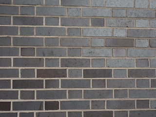 Image showing Black brick wall background