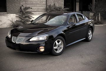 Image showing Jet Black Sports Sedan