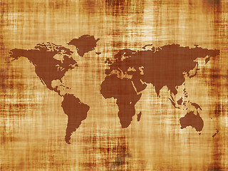 Image showing old world map