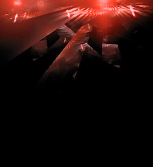 Image showing Shattered Red Abstract