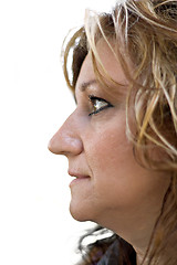 Image showing Side Profile of a Woman