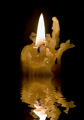 Image showing Melted Candle Stick