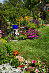 Image showing Lush Perennial Bed