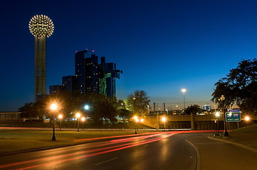 Image showing Dallas cityscape with Reunion Tower