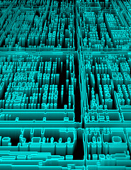 Image showing glowing circuit abstract