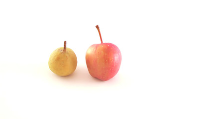 Image showing little apple and pear