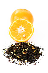 Image showing tangerine tea