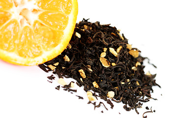 Image showing tangerine tea