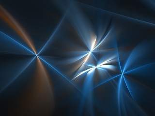 Image showing Blue light waves