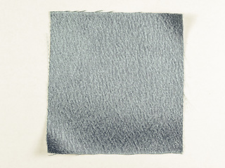 Image showing Vintage looking Blue fabric sample