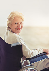 Image showing Good health is a blessing. Cropped portrait of a senior woman in her wheelchair at home.